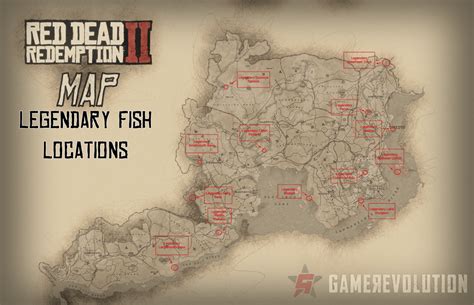 rdr2 legendary fish|Legendary Fish locations in Red Dead Redemption 2.